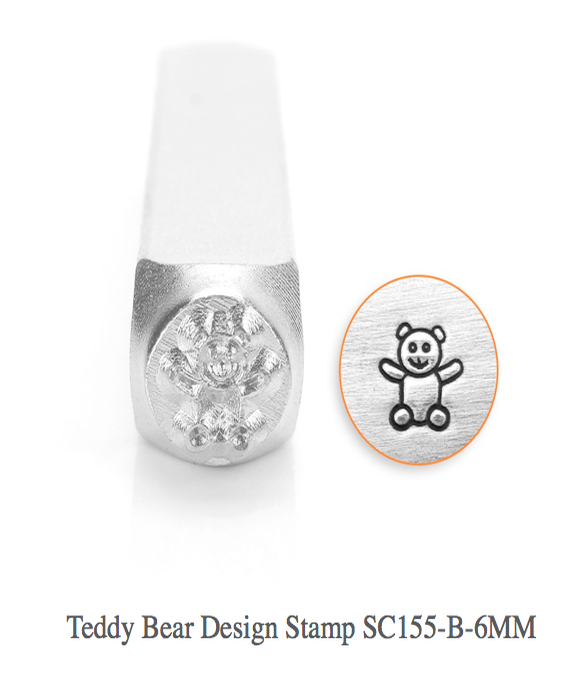 Teddy Bear Design Stamp, SC155-B-6MM