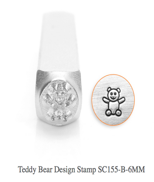 Teddy Bear Design Stamp, SC155-B-6MM