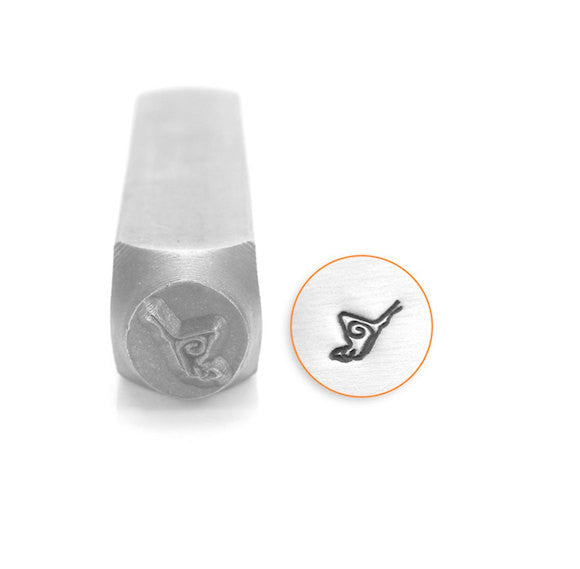 Butterfly Design Stamp, SC156-G-6MM