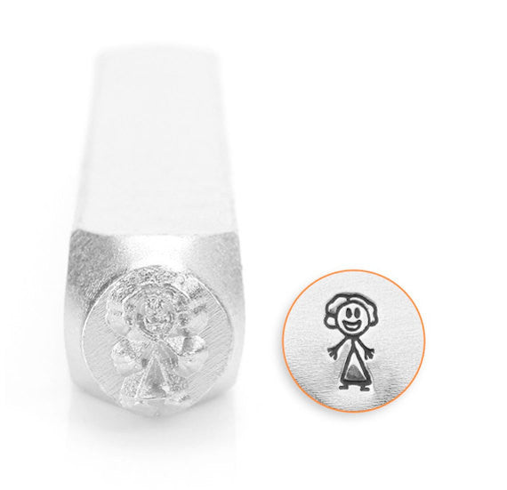 Mom Stick Figure Design Stamp, SC159-B-7MM