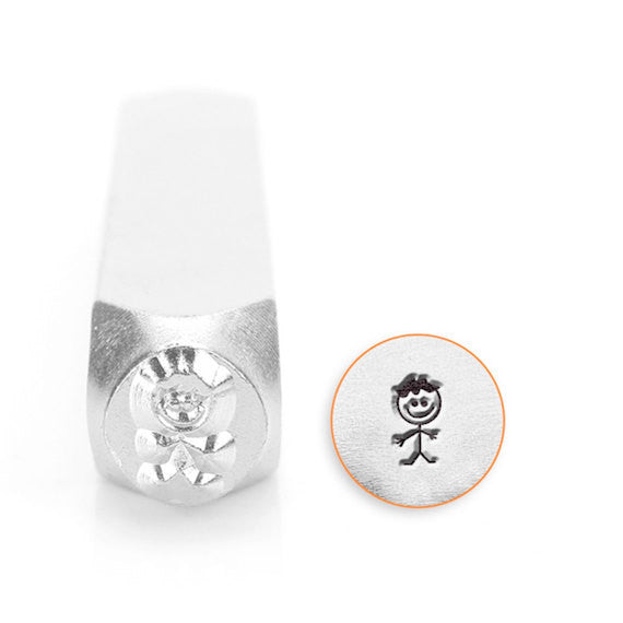 Joey / Boy / Son Stick Figure Design Stamp, SC159-O-6MM