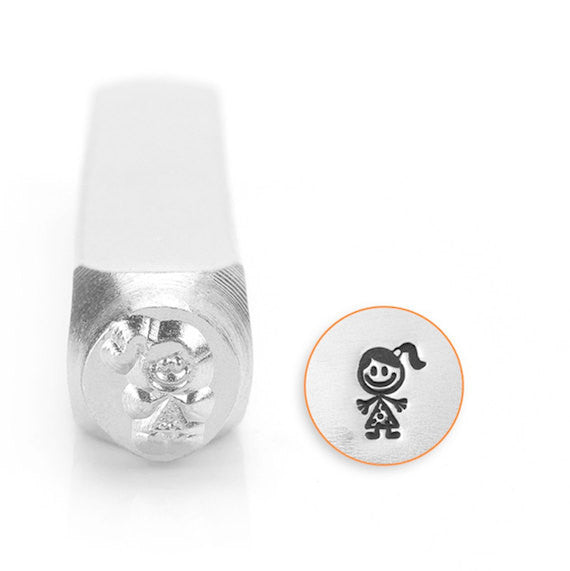 Sara / Girl / Daughter Stick Figure Design Stamp, SC159-S-6MM