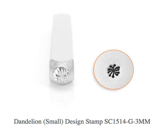 Dandelion Design Stamp, SC1514-G-3MM