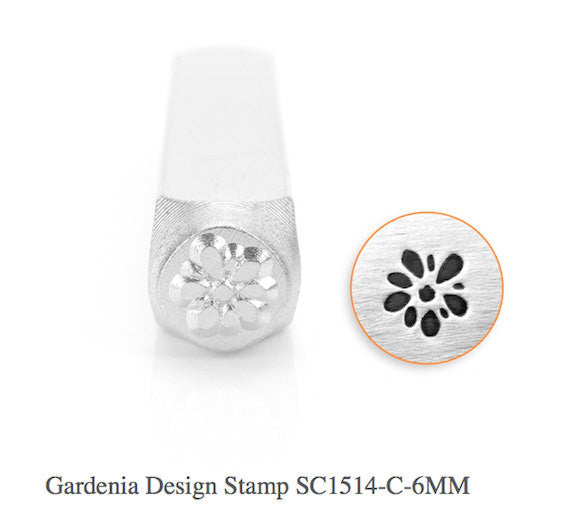 Gardenia Design Stamp, SC1514-C-6MM