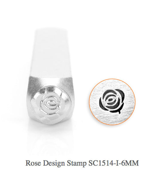 Rose Design Stamp, SC1514-I-6MM