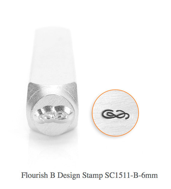 Flourish B Design Stamp, SC1511-B-6MM