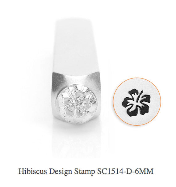 Hibiscus Design Stamp, SC1514-D-6MM