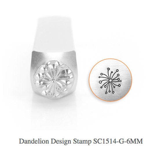 Dandelion Design Stamp, SC1514-G-6MM