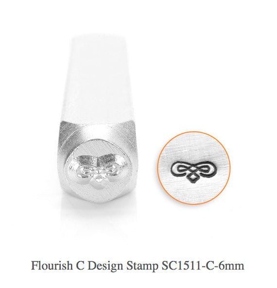 Flourish C Design Stamp, SC1511-C-6MM