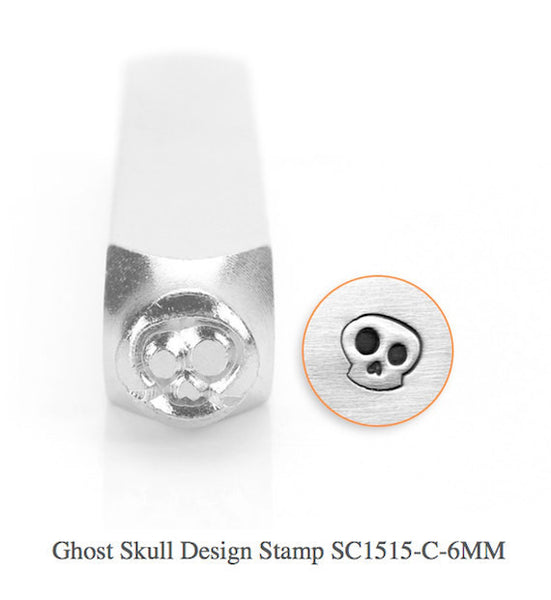 Ghost Skull Design Stamp, SC1515-C-6MM