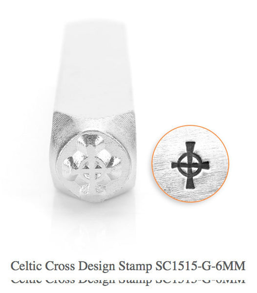 Celtic Cross Design Stamp, SC1515-G-6MM