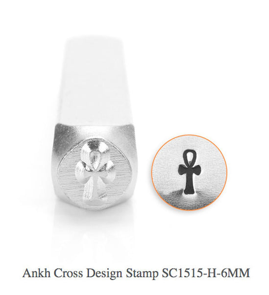 Ankh Design Stamp, Metal Stamp, SC1515-C-6MM