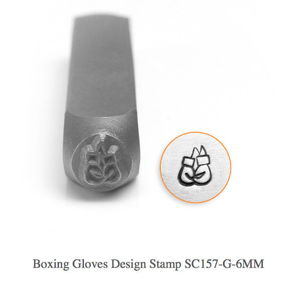 Boxing Glove Design Stamps, SC157-G-6MM