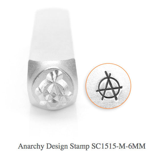 Anarchy Design Stamp, Metal Stamp, SC1515-M-6MM