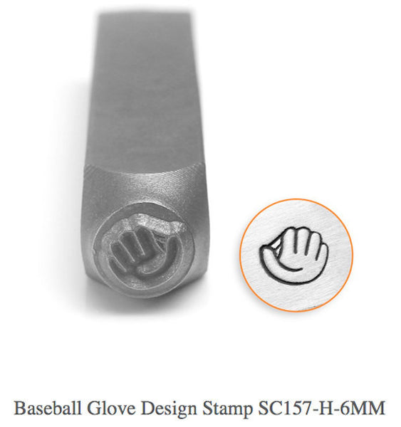 Baseball Glove Design Stamps, SC157-H-6MM