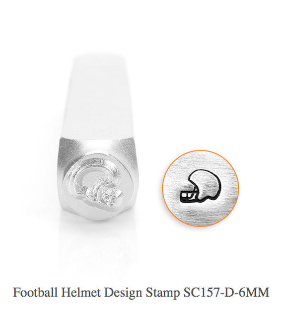 Football Helmet Design Stamps, SC157-D-6MM, Football, Sports Stamp