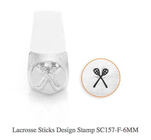 Lacrosse Sticks Design Stamps, SC157-F-6MM