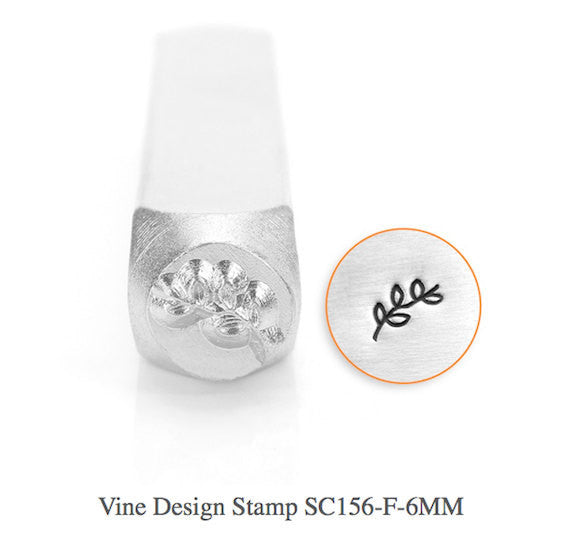 Vine Design Stamps, SC156-F-6MM