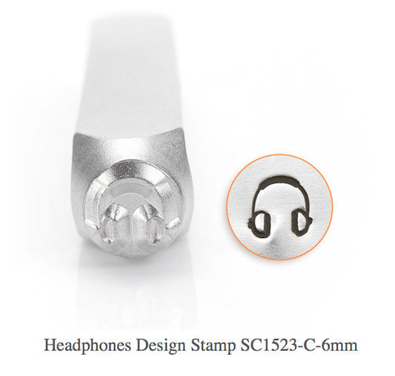 Headphones Design Stamp, SC1523-C-6MM