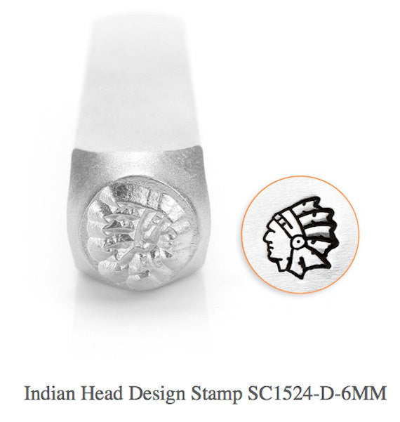 Indian Head Design Stamp, SC1524-D-6MM