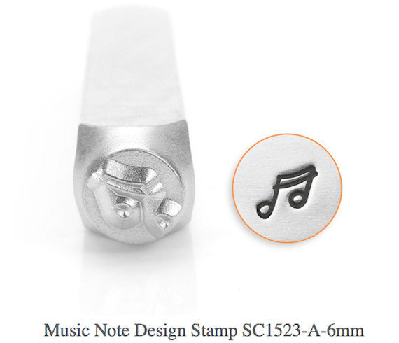 Music Note Design Stamp, SC1523-A-6MM