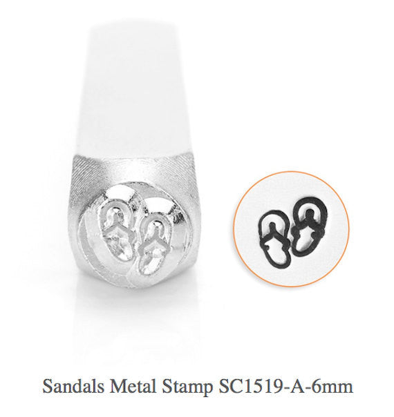 Sandals Design Stamp, SC1519-A- 6MM