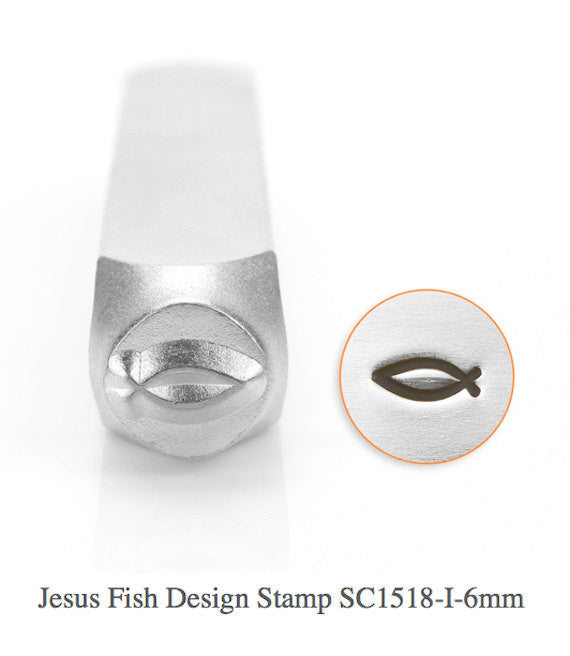 Jesus Fish Design Stamp, SC1518-I- 6MM