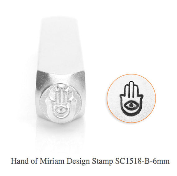 Hand of Miriam Design Stamp, SC1518-B-6MM