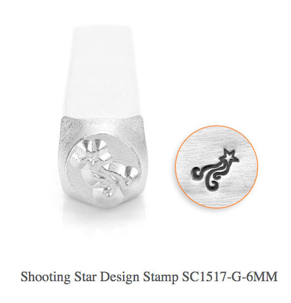 Shooting Star Design Stamp, SC1517-G-6MM