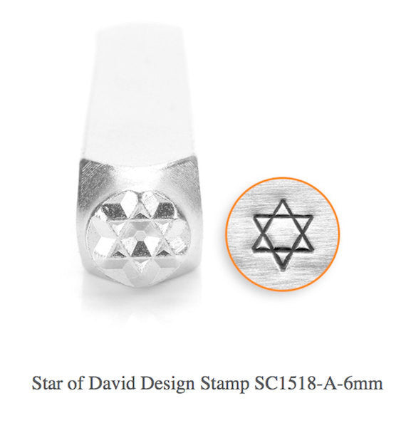 The Star of David Design Stamp, SC1518-A-6MM