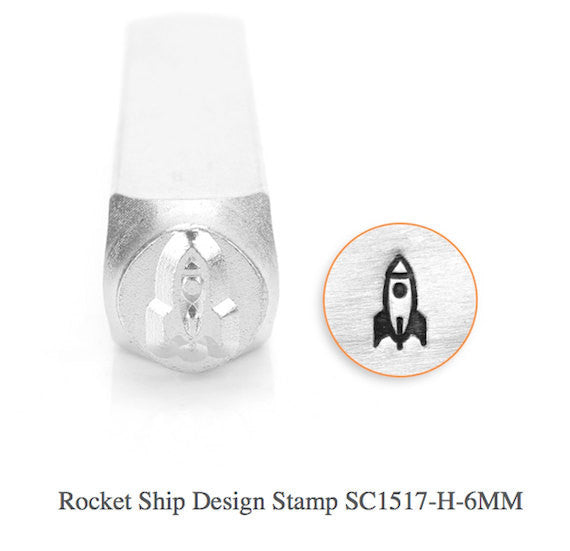 Rocket Ship Design Stamp, SC1517-H-6MM