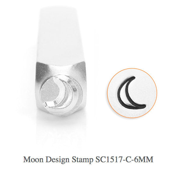 Moon Design Stamp, Space Metal Stamp, SC1517-C-6MM