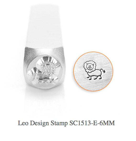 Leo Design Stamp, Lion Stamps, SC1513-E-6MM