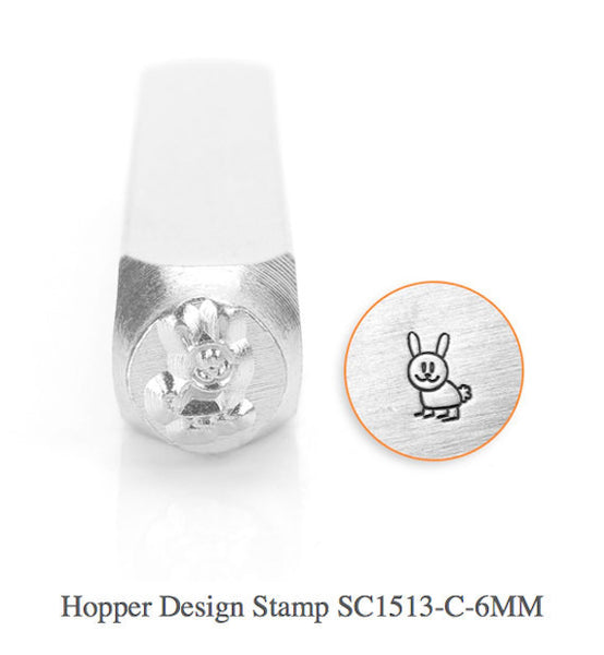 Hopper Bunny Design Stamp, SC1513-C-6MM