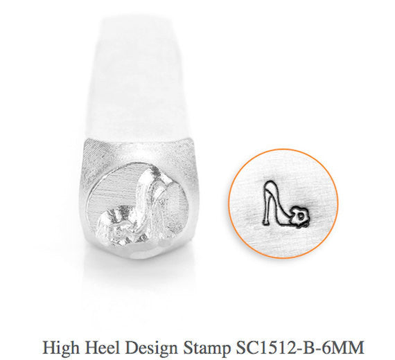 High Heel Design Stamp, Shabby Chic Stamp, SC1512-B-6MM