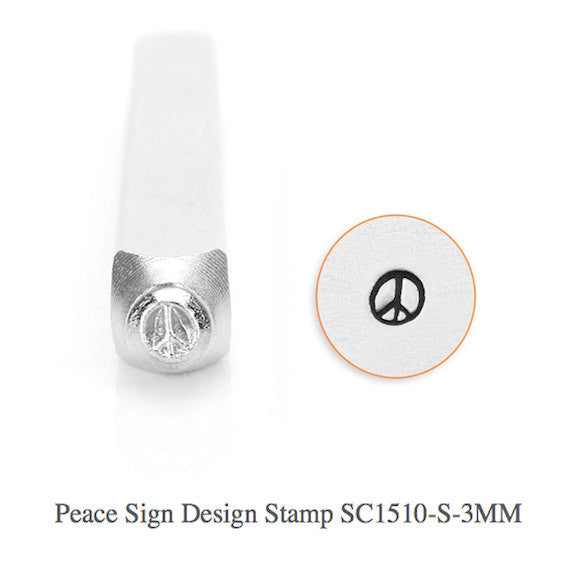 Peace Sign Design Stamp, SC1510-S-3MM