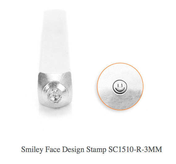 Smiley Face Design Stamp, SC1510-R-3MM