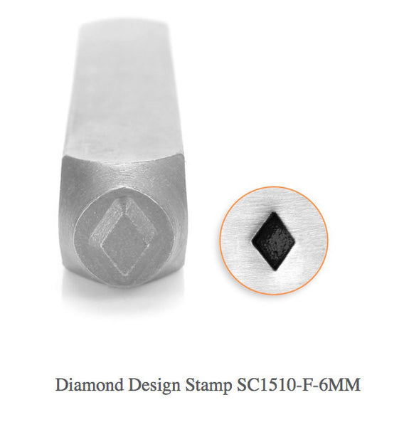 Diamond Symbol Design Stamp, SC1510-F-6MM