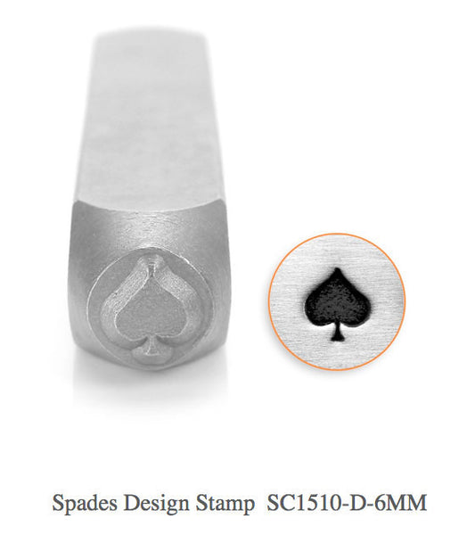 Spades Symbol Design Stamp, SC1510-D-6MM