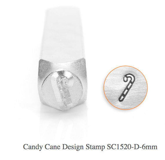 Candy Cane Design Stamp, SC1520-D-6MM