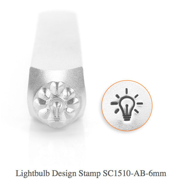 Light Bulb Design Stamp, SC1510-AB-6MM