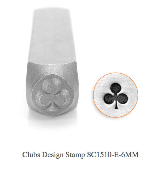 Clubs Symbol Design Stamp, SC1510-E-6MM