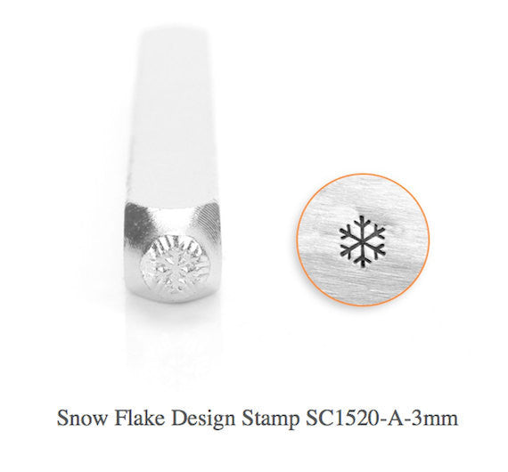 Snow Flake Design Stamp, SC1520-A-3MM