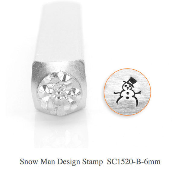 Snow Man Design Stamp, SC1520-B-6MM