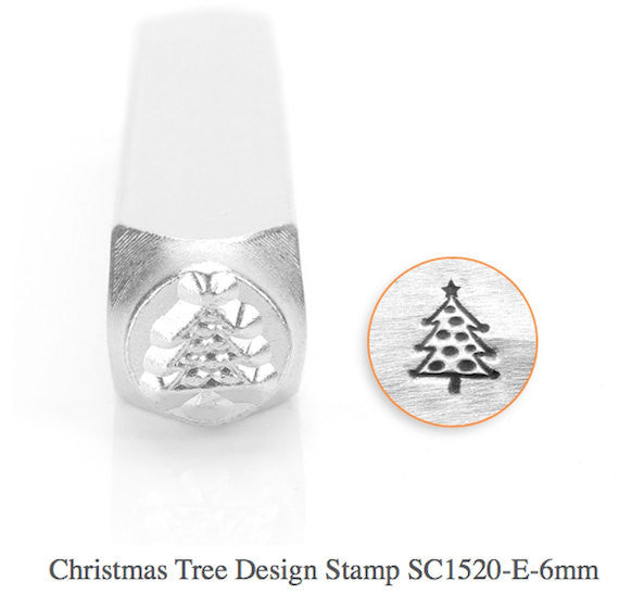 Christmas Tree Design Stamp, SC1520-E-6MM