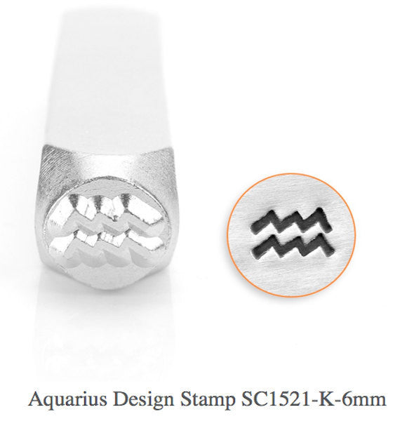 Aquarius Design Stamp, SC1521-K-6MM