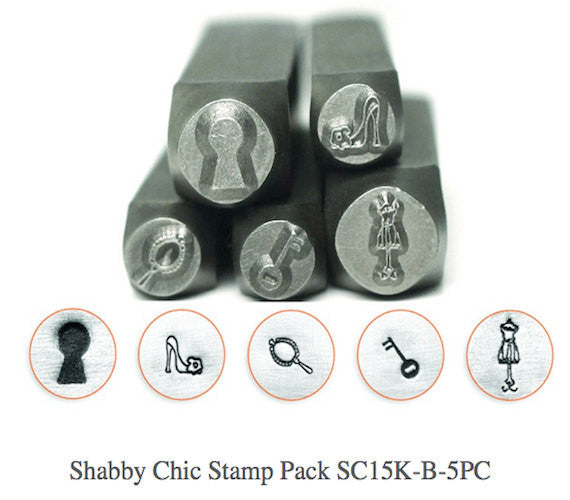 Shabby Chic Design Stamp Pack - 5 pc., SC15K-B-5PC