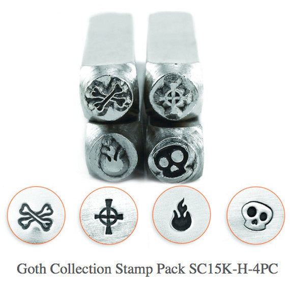 Goth Collection Stamp Pack - 4 pc. Pack, SC15K-H-4PC