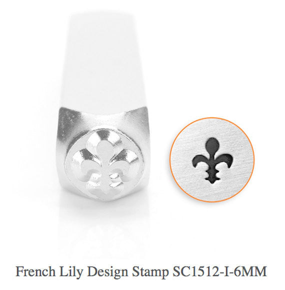 French Lily Design Stamp, SC1512-I-6MM