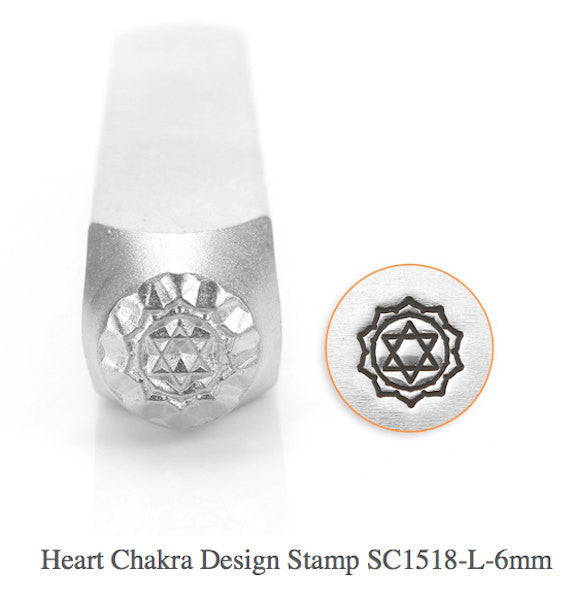 Heart Chakra Design Stamp, SC1518-L-6MM